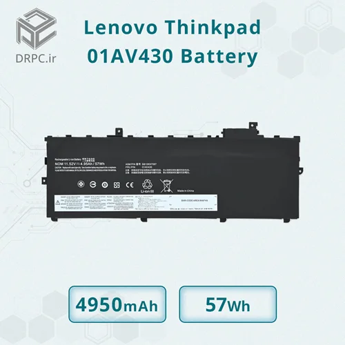 باتری لپ تاپ لنوو Lenovo ThinkPad X1 Carbon نسل 5 و 6