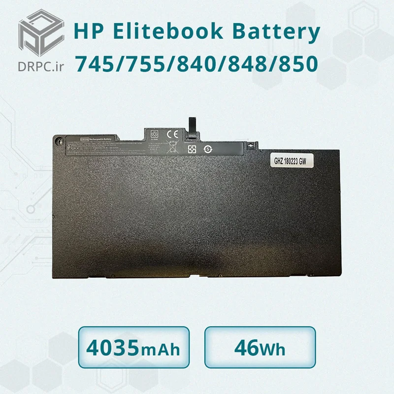 باتری لپ تاپ اچ پی CS03XL برای لپ تاپ های HP Elitebook 745/755/840/848/850 G3,G4 و HP Zbook 15u G3