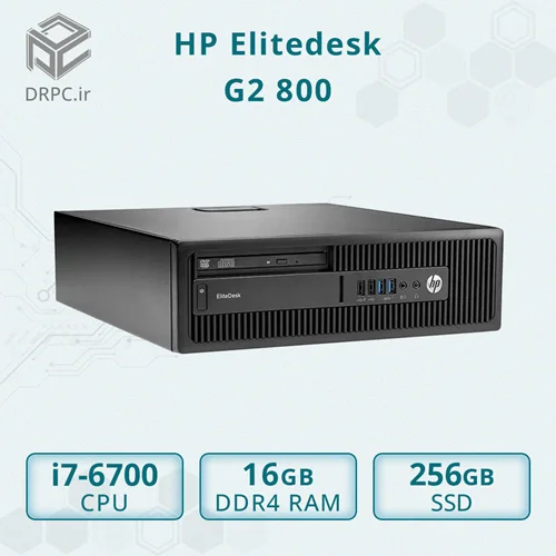 مینی کیس اچ پی HP Elitedesk G2 800 - Cpu i7 6700 + Ram 16GB DDR4 + SSD 256GB