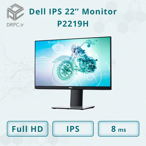 مانیتور استوک دل 22 اینچ Dell p2219h LED IPS Frameless