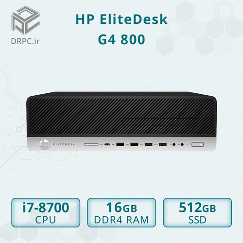 مینی کیس استوک اچ پی HP EliteDesk G4 800 - Cpu i7 8700 + Ram 16GB DDR4 + SSD 512GB