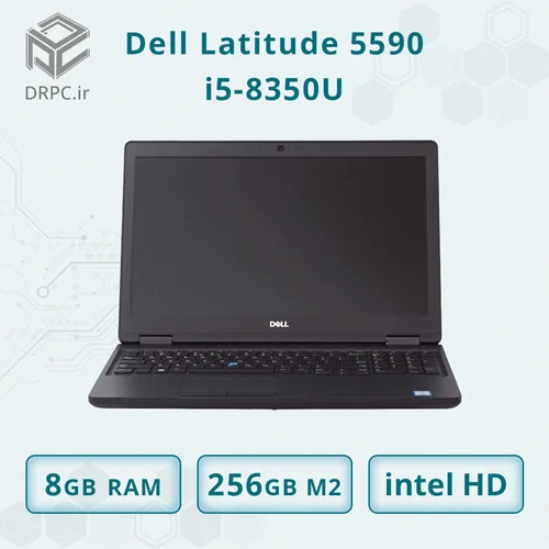 لپ تاپ استوک دل Latitude 5590 + CPU i5 8350U + Ram 8 GB DDR4 + SSD 256 GB M2 + intel HD Graphics 620