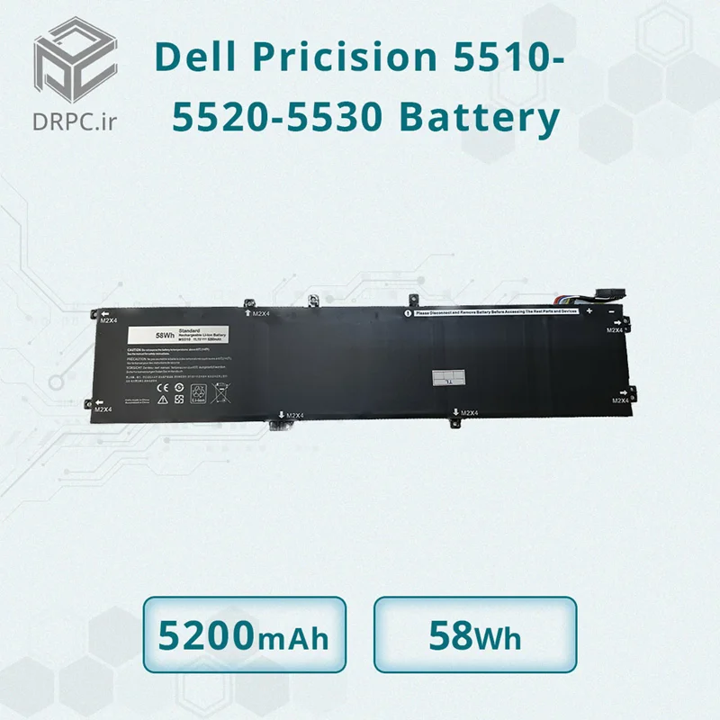 باتری اصلی لپ تاپ دل Dell Pricision 5510-5520-5530