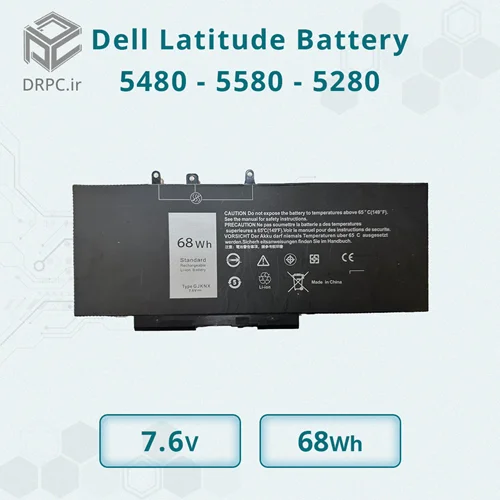 باتری لپ تاپ دل GJKNX مناسب برای لپ تاپ Dell Latitude 5480 - 5580 - 5280