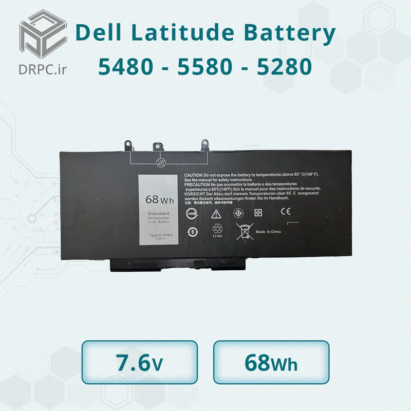 باتری لپ تاپ دل GJKNX مناسب برای لپ تاپ Dell Latitude 5480 - 5580 - 5280
