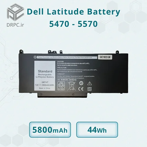 باتری لپ تاپ دل 6MT4T مناسب برای لپ تاپ Dell Latitude 5470 - 5570