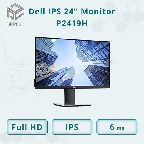 مانیتور استوک دل 24 اینچ Dell p2419h LED IPS Frameless