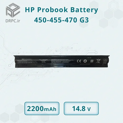 باتری لپ تاپ اچ پی HP probook 450-455-470 G3 - مدل RI04