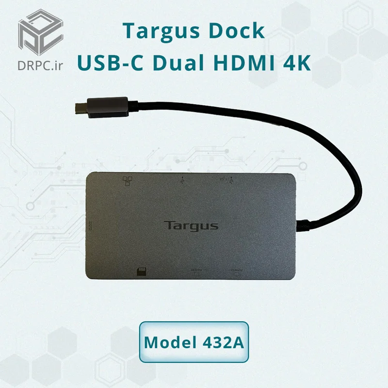 تبدیل USB C تارگوس Targus USB-C Dual HDMI 4K Docking Station